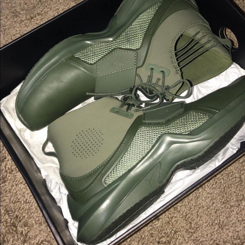 Fenty puma olive green sneakers